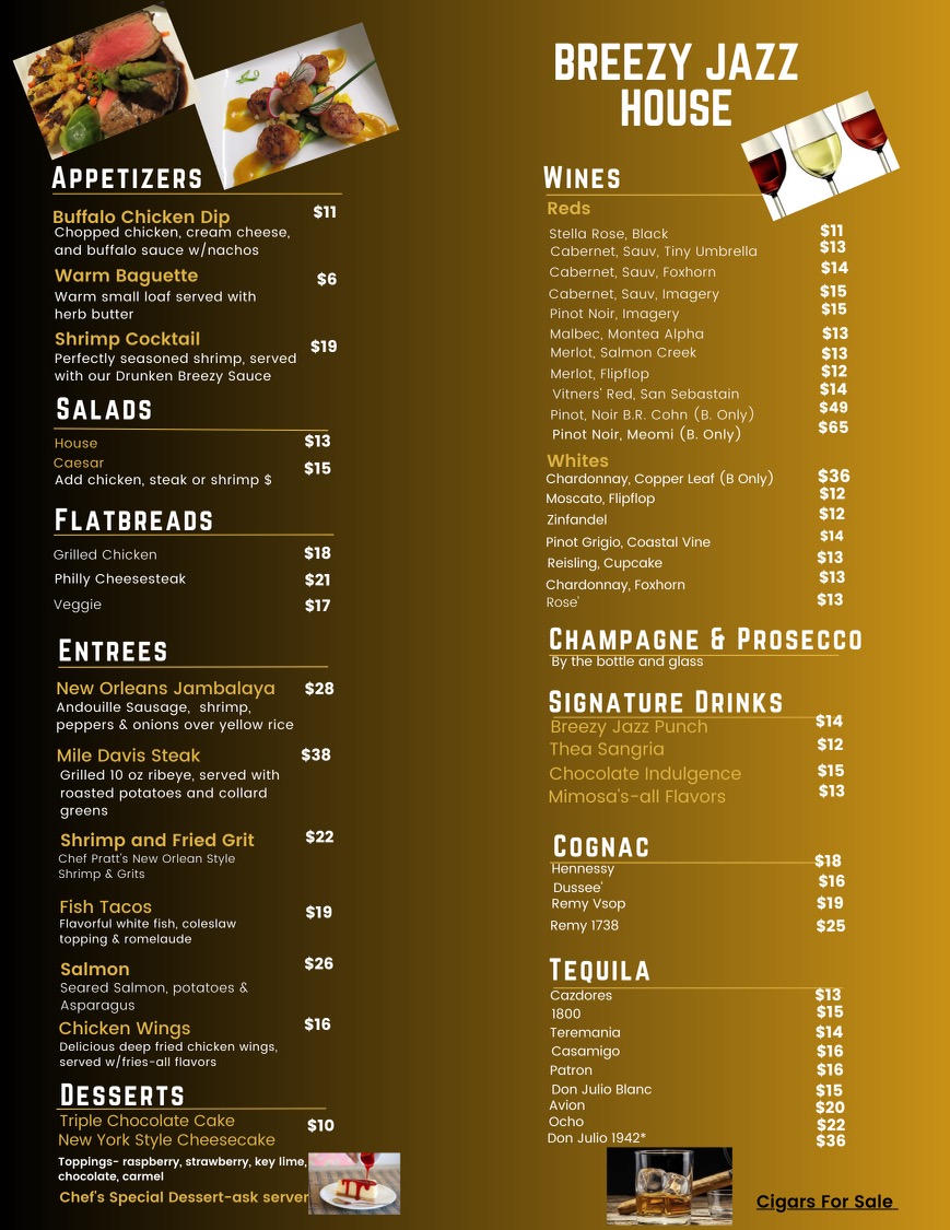 Black Gold Luxury Wedding Menu - 1